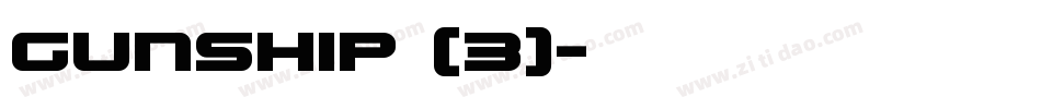 Gunship (3)字体转换